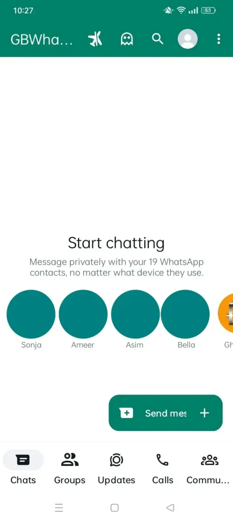 start chatting
